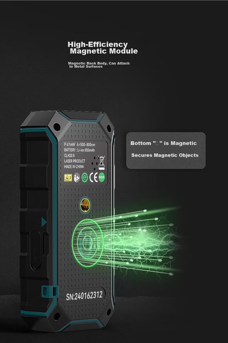 SNDWAY Yingsikes Two-Way Laser Distance Meter High-Precision Electronic Ruler with Magnetic Green Light KE60BG 11