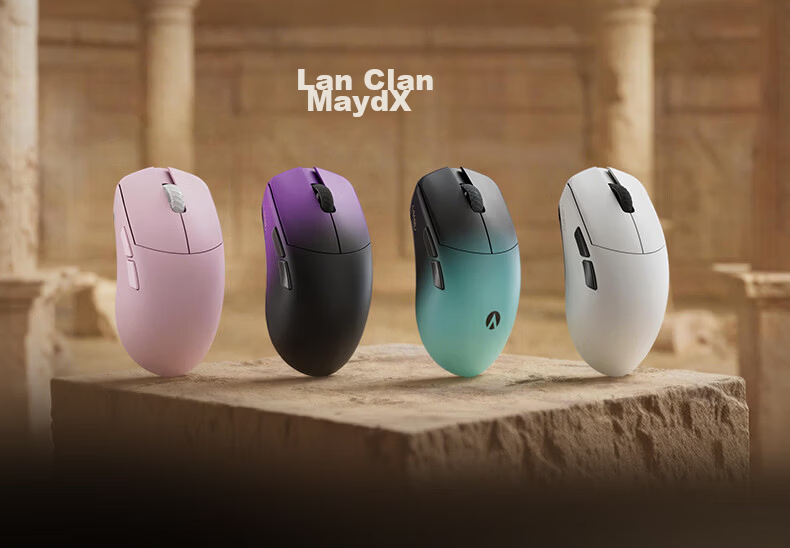LAMZU MayaX Lightweight Wireless Gaming Mouse for Valorant/CS2 with 8KHz Polling Rate - White 3