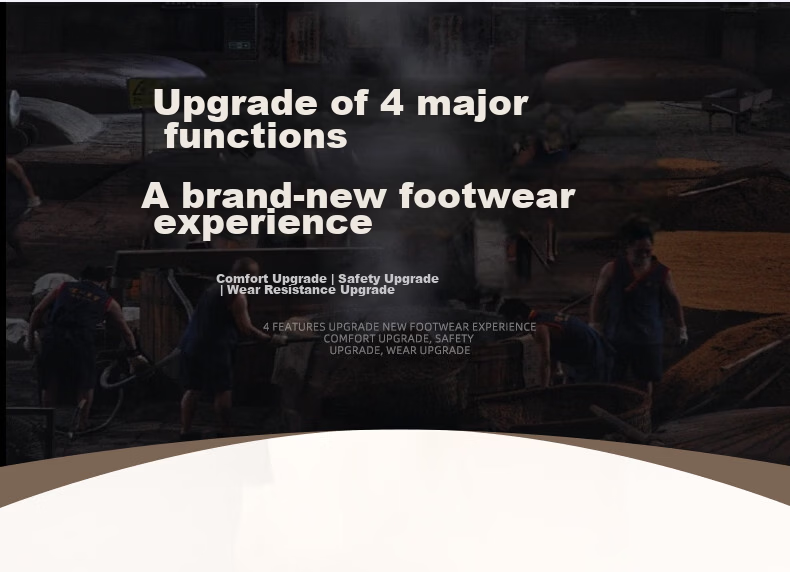 Dinggu Men's Safety Shoes Steel Toe Anti-Smash Puncture Resistant Ultra-Soft Lightweight Breathable Non-Slip JD1829Zong42 4