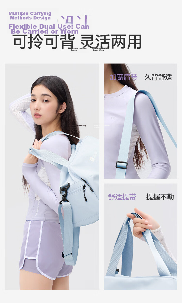 Keep Swimming Bag Dry and Wet Separation Travel Fitness Unisex Sports Training Shoulder Crossbody Waterproof Bag 472 Black 8