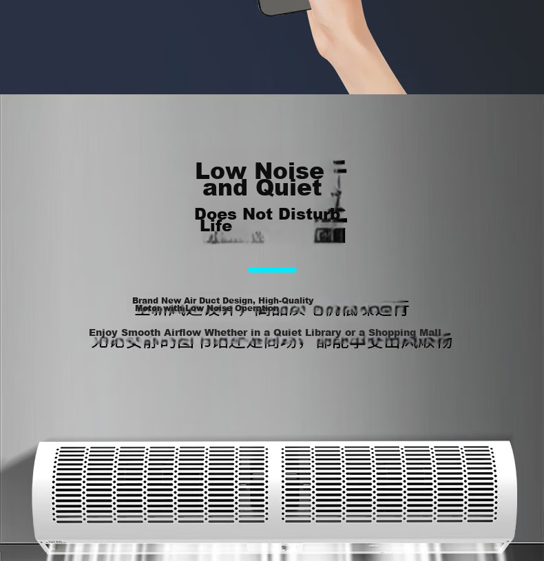 HUANGXI Elevator Air Curtain Commercial Air Door Human Sensor Elevator Fan 0.9m 19