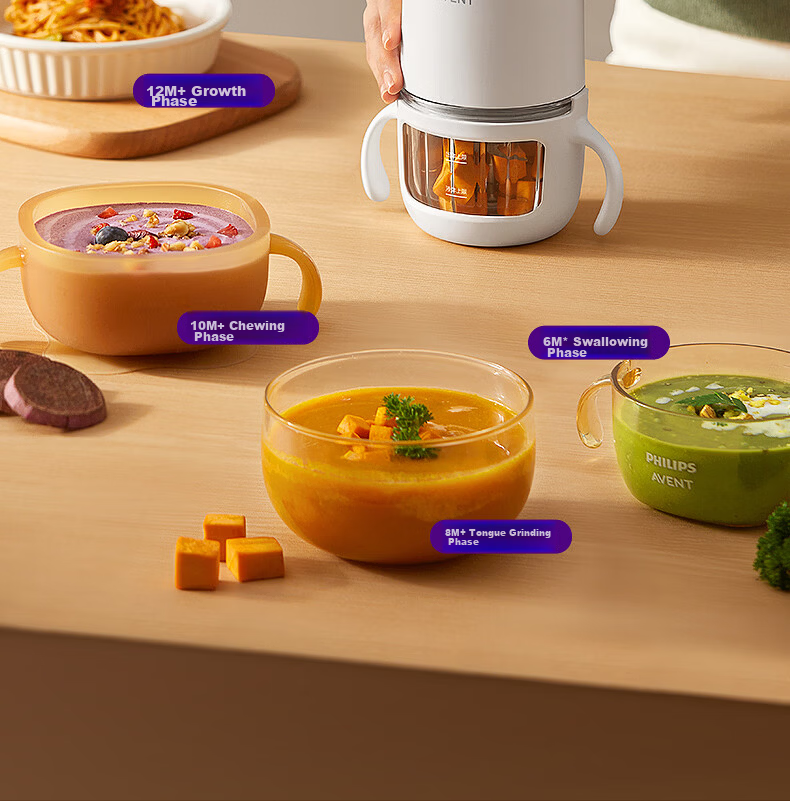 Philips Avent Baby Food Maker Small Infant Blender Grinder Puree Machine Baby Food Processor 6