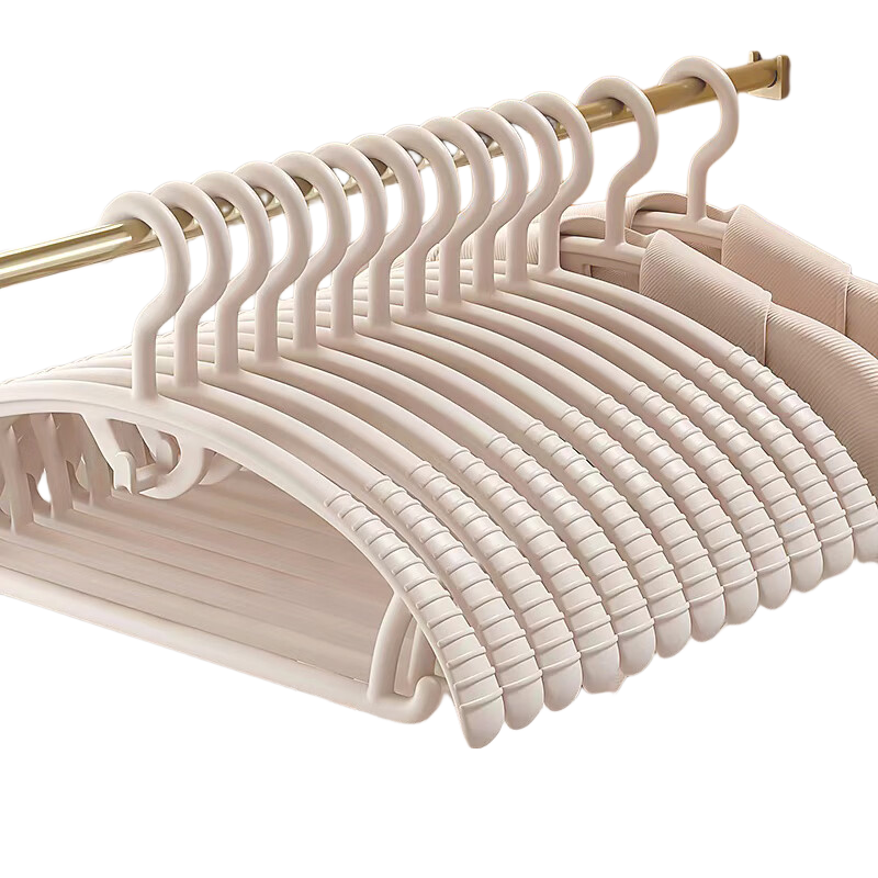 Baicaoyuan Non-Slip Clothes Hangers Wide Shoulder Thickened Shoulder Protecting Clothes Hangers 10-Pack