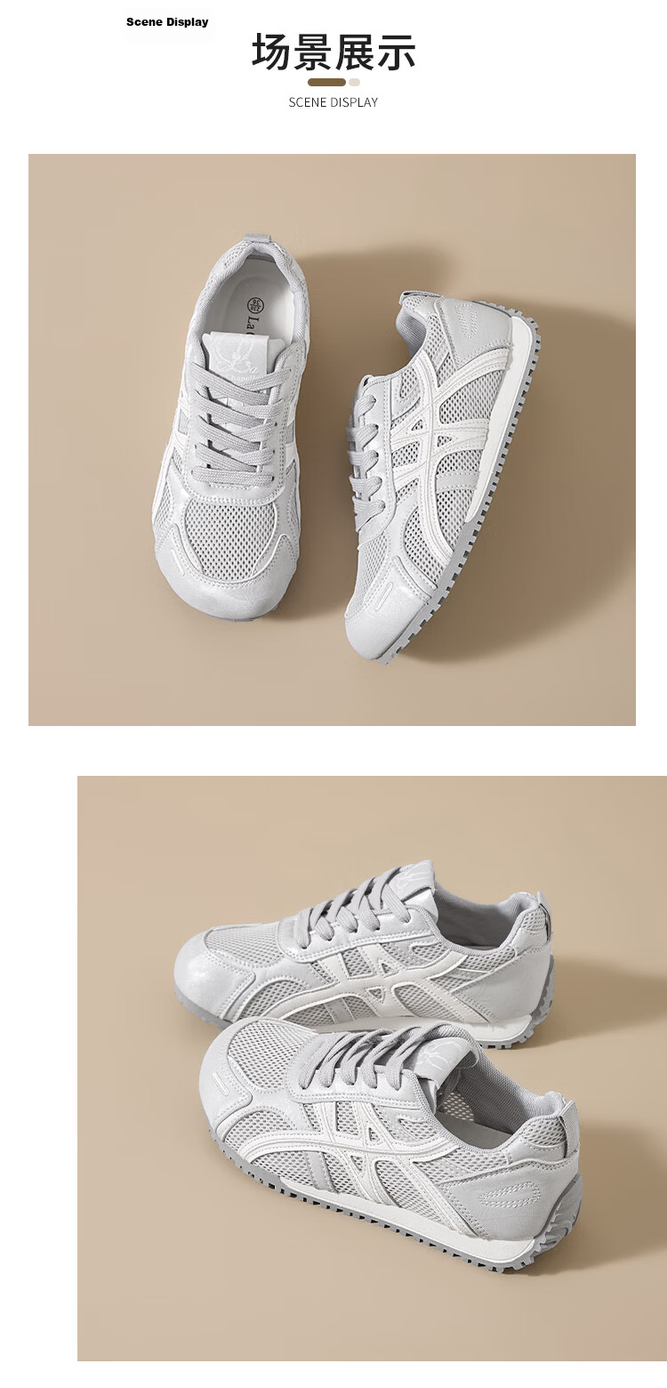 La Chapelle Women's Summer Lightweight Breathable Mesh Trainer Sneakers Casual Sports Shoes 1072 Moonlight Silver Size 40 16