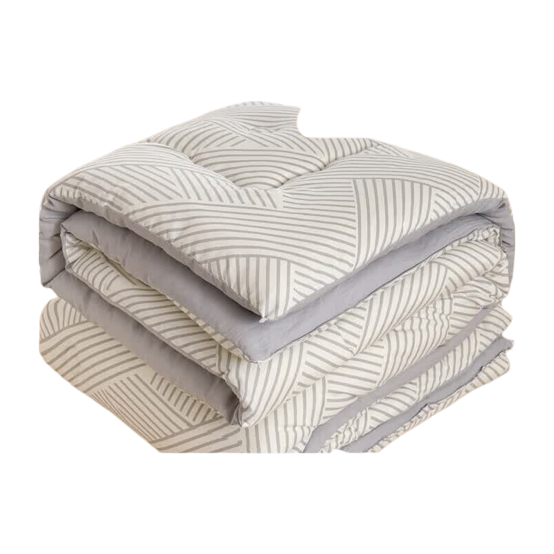 Grace Fiber Quilt Thickened Warm Double Bed Comforter 200*230cm 8 Jin Geometric Pattern
