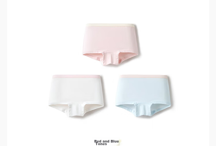 Balabala Girls' Cotton Underwear A-Class Children's Boxer Shorts Antibacterial 3-Pack 35