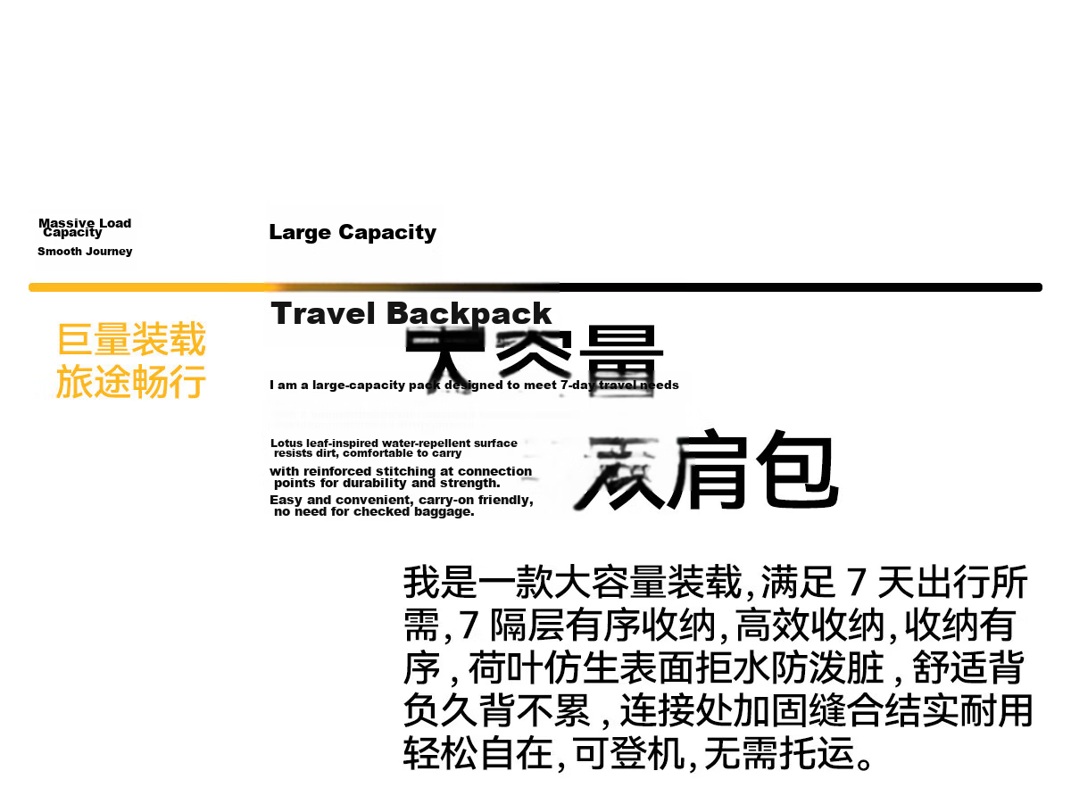 361° Large Capacity Men's Backpack 2026 New Outdoor Travel Hiking Durable Luggage Bag 2