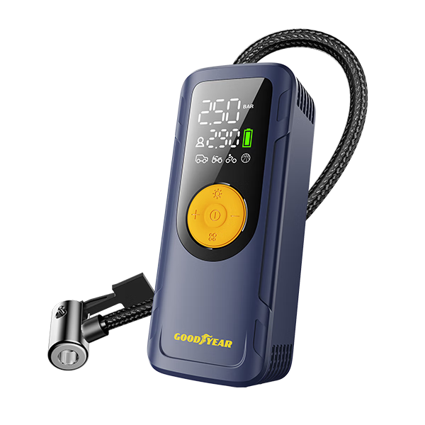 Goodyear Portable High-Pressure Wireless Car Tire Inflator Pump for Vehicles and Bicycles