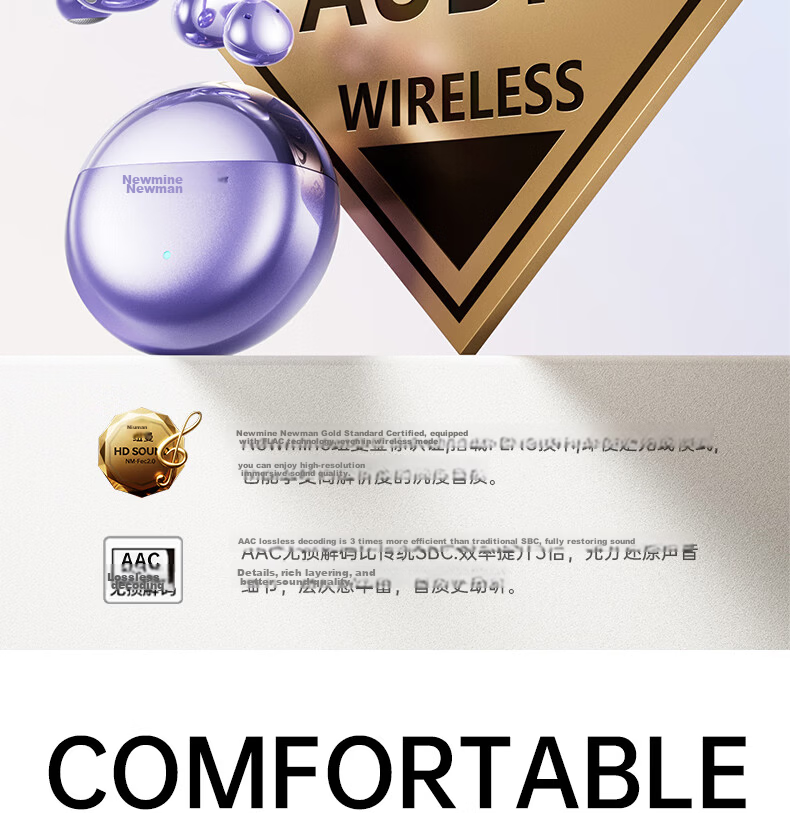 Newmine [Latest 2026 Model | Unaltered Original Sound] Ear-Clip Bluetooth Headphones, Wireless Open-Ear Non-In Running Call Noise-Cancelling Ultra-Long Battery Life for International Travel Translation, Gentle on Ears 13