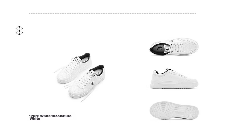 QIAODAN Men's Sneakers, Summer New Style White Shoes for Men, Breathable, Wear-Resistant, Thick-Soled, Height-Increasing Casual Sports Shoes for Me 32