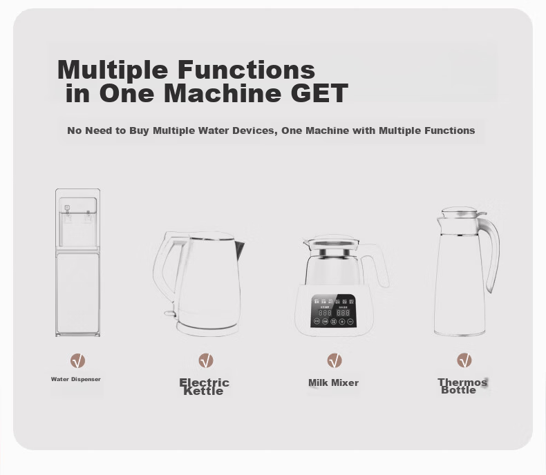 MeiLing Tea Bar Machine Home Multifunctional Smart Touch Temperature Control Hot and Warm Vertical Water Dispenser High-End Lightweight Luxury [24H Insulation] Heating Model MY-DA3921 11