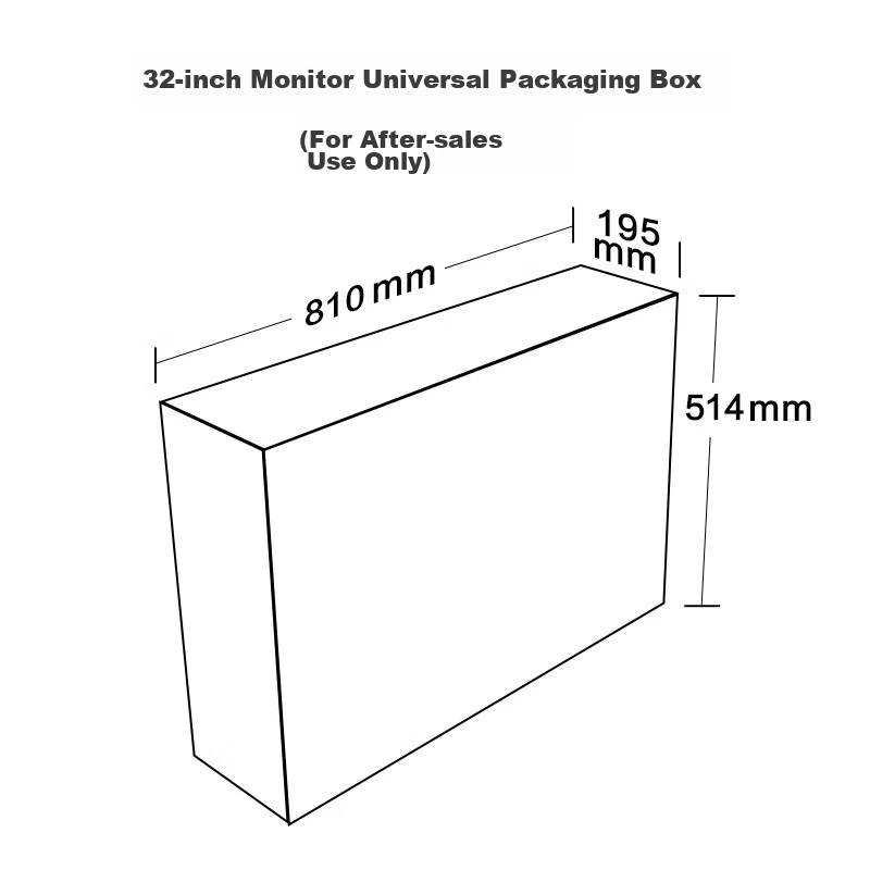 HKC 32-inch Monitor Universal Packaging Box (For After-Sales Use Only, Do Not Purchase) 1