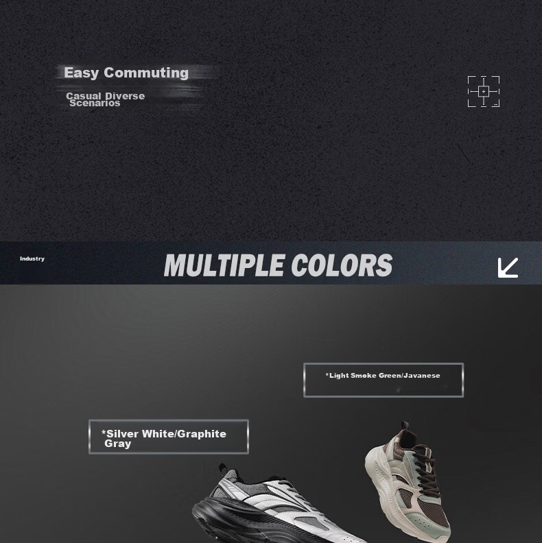 361° Xingyue 1.5 Men's Sports Shoes Summer Breathable Lightweight Shock Absorption Running Shoes Wide Fit Commuter Shoes 672632225-1 6