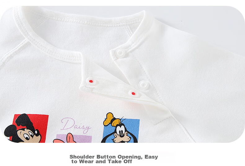 Disney Baby Romper Newborn Class A Pure Cotton Crawling Suit Full Moon 100 Days Bodysuit Pajamas Spring Autumn 15