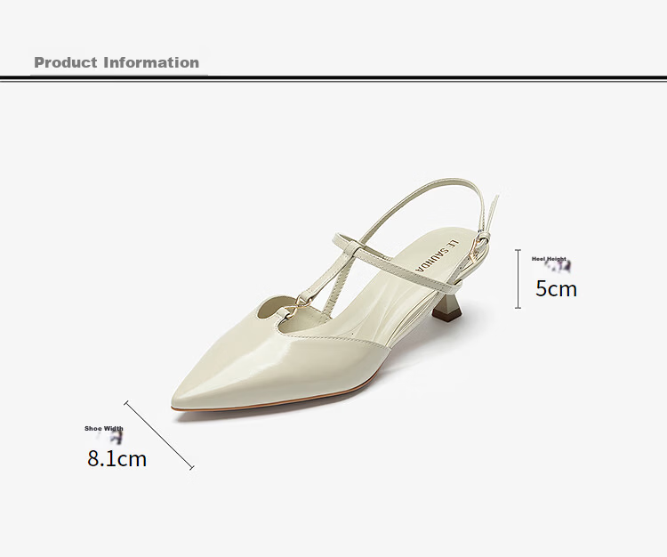 Le Saunda 2026 Summer New Heiress Style Fashion Genuine Leather French Pointed Toe Stiletto Sandals Women 7M52502 Heiress Black 2