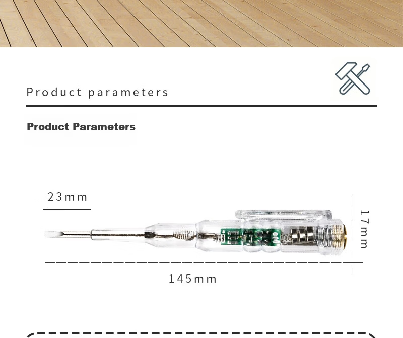 Haisidike High-Brightness Dual-Color Inductive Voltage Tester Screwdriver Electrical Test Pen 5-Pack [Jingcang] 13