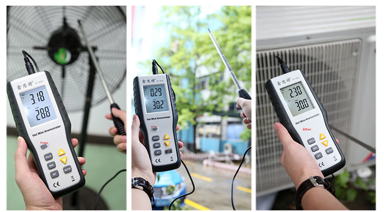 XINTEST Thermal Anemometer HT-9829 High-Precision Digital Breeze Meter Wind Speed Meter Air Volume Meter Wind Measurement Instrument 5