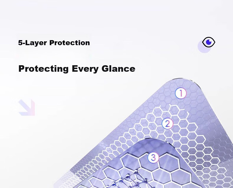 Baseus Eye Protection Film [AR Eye Comfort Myopia Prevention] Compatible with iPhone 17/16 Pro Tempered Glass Screen Protector for Apple 17/16 Pro, HD Anti-Shatter Dust-Free Warehouse, 2-Pack 18
