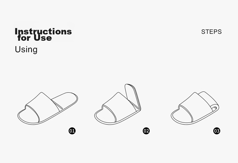 361° Couple Hotel Business Travel Portable Slippers Non-Slip Lightweight EVA Home Slippers Simple Foldable Travel Slippers 4