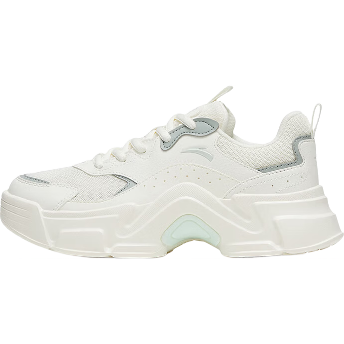 Anta Rabbit ShoesGuan Xiaotong Same Style Women's Casual Shoes Thick Sole Height Increasing Breathable Mesh Sports Dad Shoes