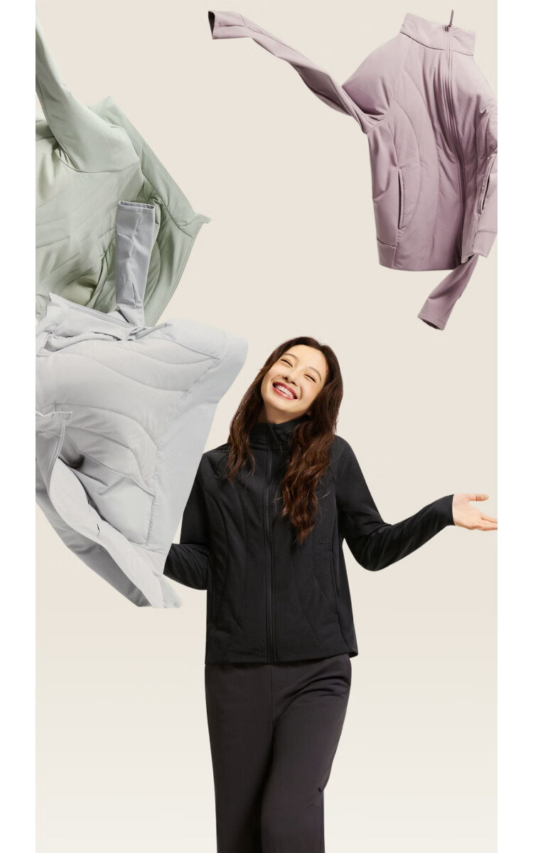 Beneunder Women's Fleece Cotton Mid-Warm Stretch Hooded Outdoor Sports Jacket Autumn Winter CL231 Dusk Black L 28