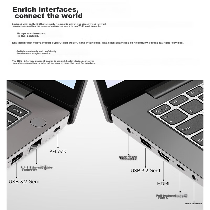 Lenovo Laptop V14 Ryzen 7 High-Performance Business Office Student Online Class Live Streaming Design Editing All-in-One Lightweight Ryzen R7-170 16GB 1TB SSD 7