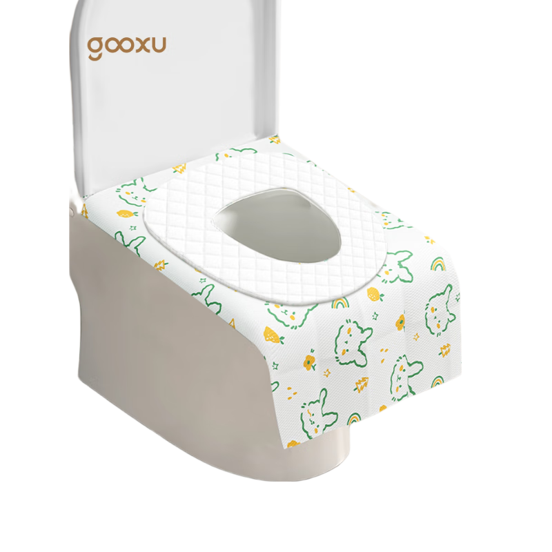Guxu Disposable Toilet Seat Covers Thickened Enlarged Waterproof Individually Packaged Travel Essential Full Coverage Hotel Use