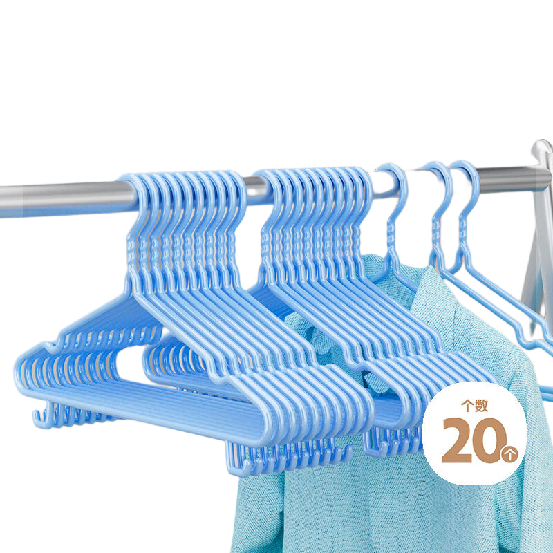 Grace Clothes Hanger with Groove for Adults, Dormitory Drying Rack, Non-Slip Plastic-Coated Hanger