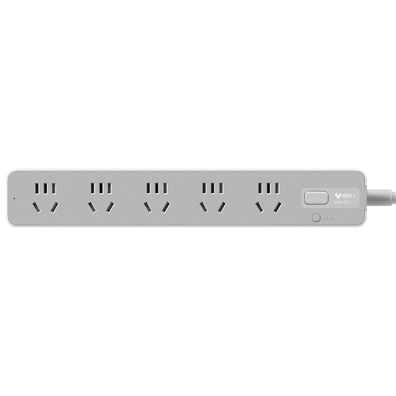 BULL Power Strip/outlet Strip/power Bar/surge Protector, Generation Z, 5 Outlets with Master Switch, 1.8 Meters Long, GN-Z1051J