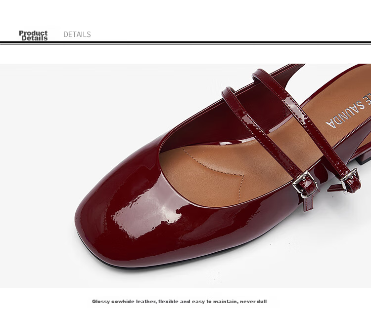 Laird & Dan [Happy Princess] 2026 Summer New Chunky Heel Mary Jane Sandals Women 19301 Milk Tea Apricot BEP 34 8