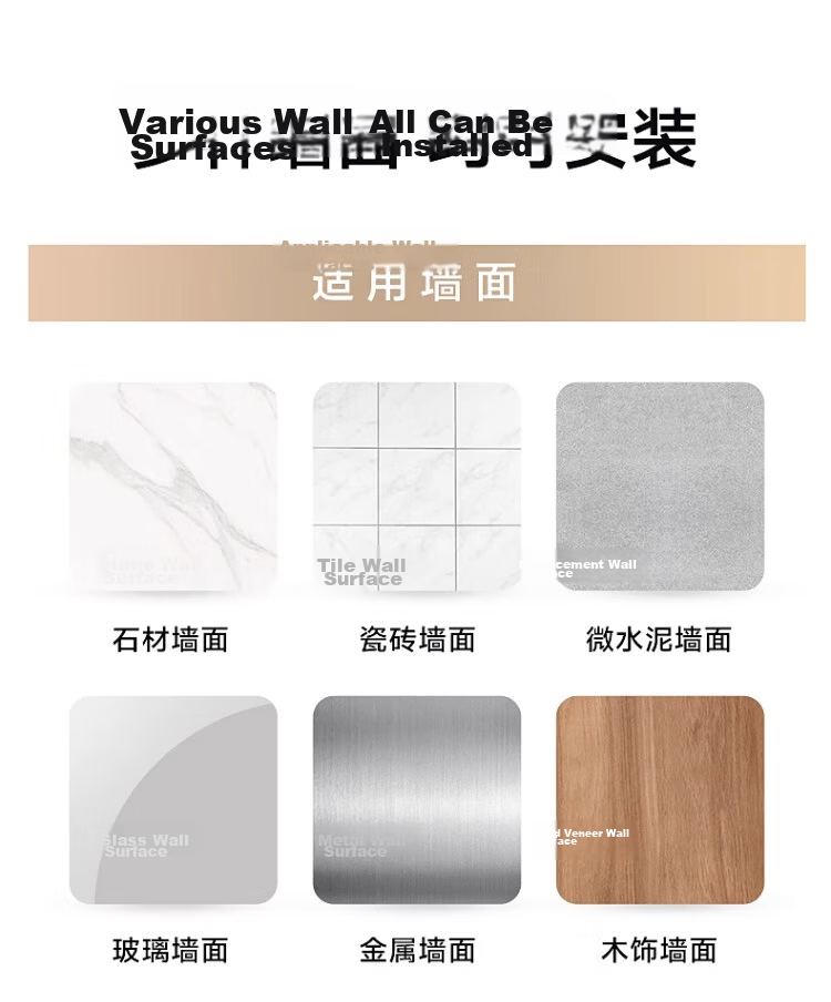 Submarine Bathroom Towel Rack Wall-Mounted Storage Shelf QSTY017260G 13