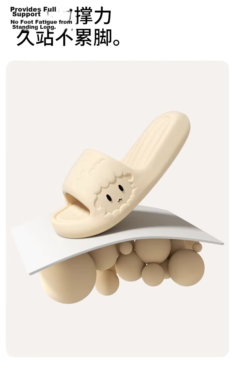 Duchen Medical Operating Room Women's Slippers Summer 2026 New Soft Sole Anti-Slip Odor-Resistant EVA Khaki Size 38-39 8