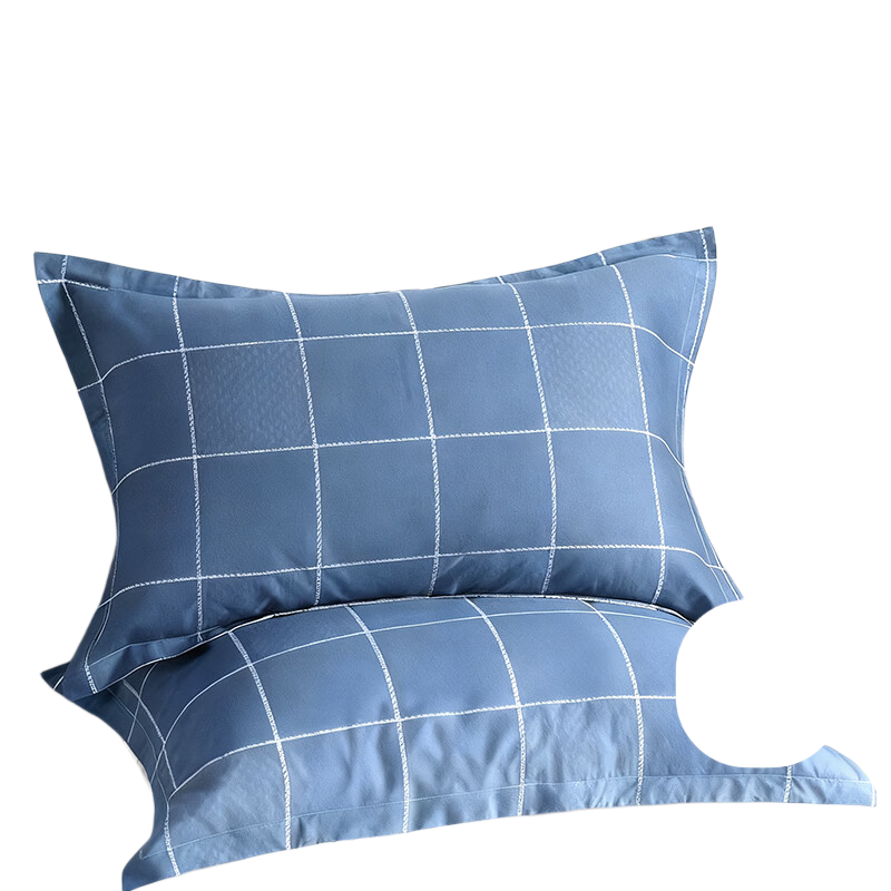 CROWN 48x74cm Cotton Pillowcase Pair Home Use Unisex Pure Cotton Pillow Covers No Insert Class A Cushion Covers Single/Double Bed