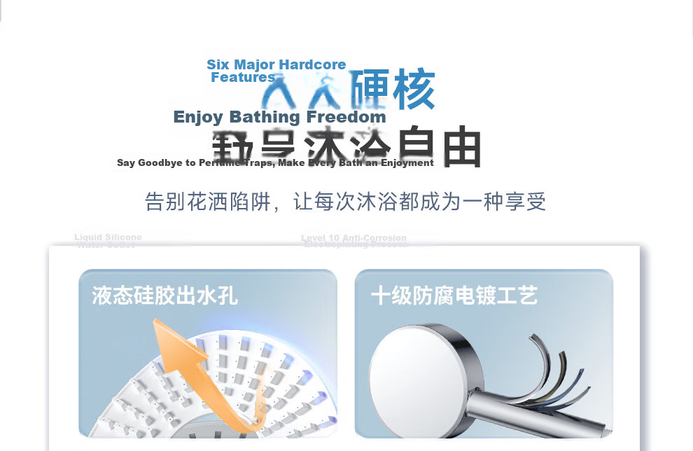 ARROW Multifunction Large Panel Handheld Shower Head High Pressure Single Head AE58140MCP 5