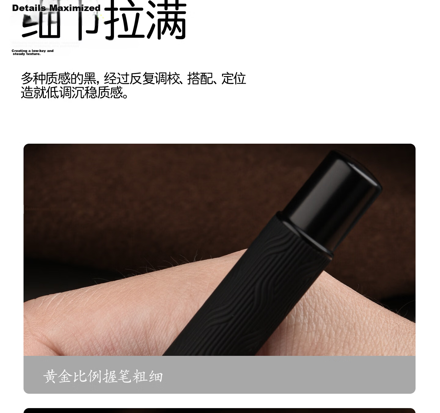 Hongdian High-End Business Elegant Student Calligraphy Vintage Art Pen 1861 Black Forest Pro Key Black EF Nib Obsidian Gift Box with 60ml Ink 9