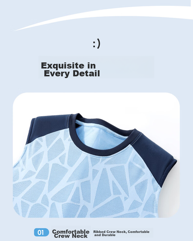 Mark Fairwhale Kids Boys Summer Outfit 2026 New Children's Sports Quick-Dry Two-Piece Basketball Set Blue 140 19