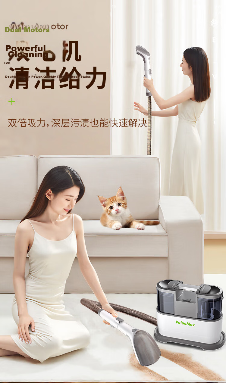 ValueMax Fabric Cleaning Machine Multifunctional Home Carpet Curtain Sofa Mattress Cleaner 2
