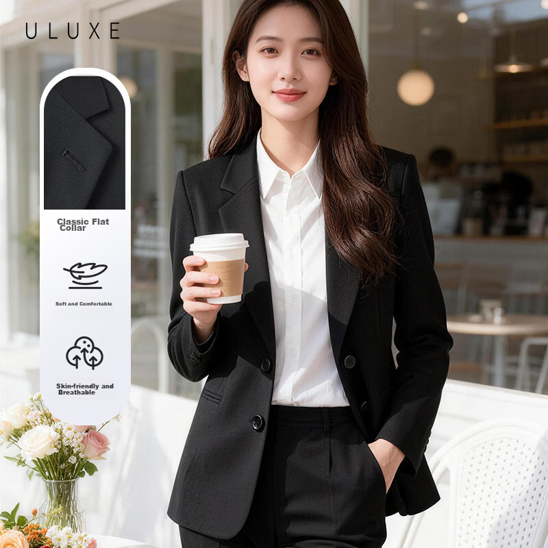 Yulixi Women's Blazer 2026 New Business Interview Professional Formal Casual Suit Jacket Petite Commuter