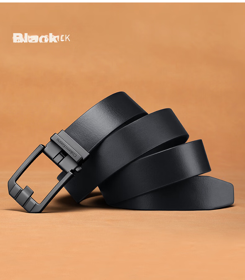 Calermkeens Men's Genuine Leather Belt 2026 New Automatic Buckle Vintage Versatile Waistband Birthday Gift for Men 16