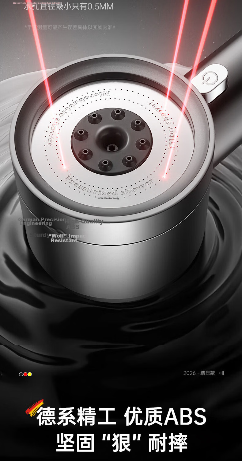JROR [Seiko] Shower Head Set with Hose, High Pressure Large Water Flow Bathroom Shower Head Set 11