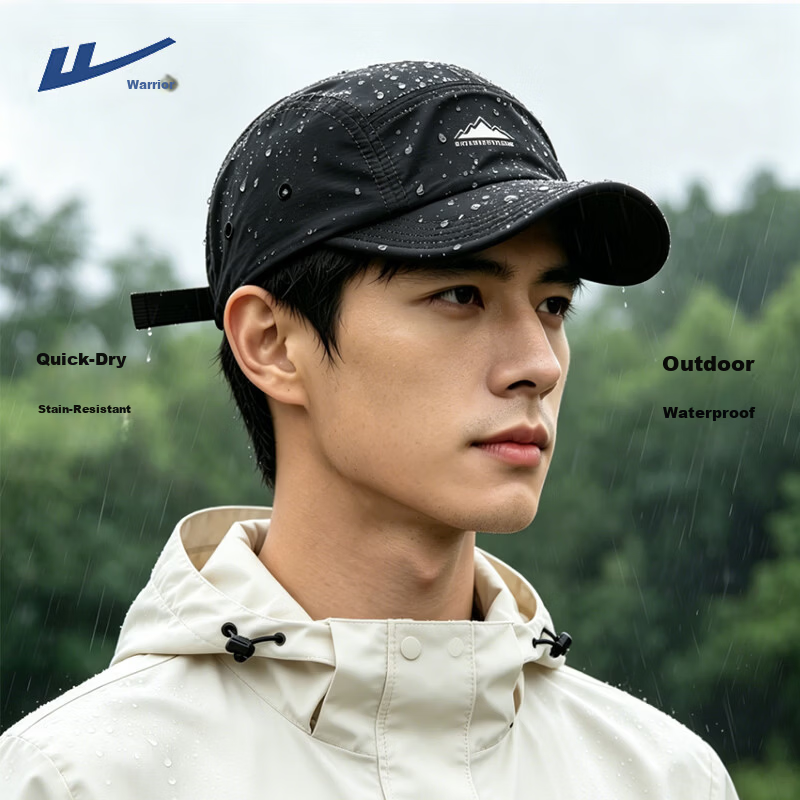 Warrior Men's Baseball Cap New Sports Sun Protection Hat Sunshade Hiking UV Protection Duckbill Cap Sun Hat