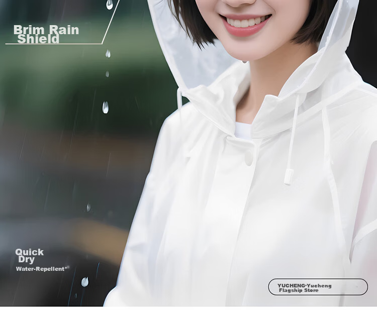Kelorock Disposable Raincoat Thickened Wear-Resistant Portable Poncho Rainwear Commuting Cycling Outdoor Mountaineering Lightweight Hiking 2