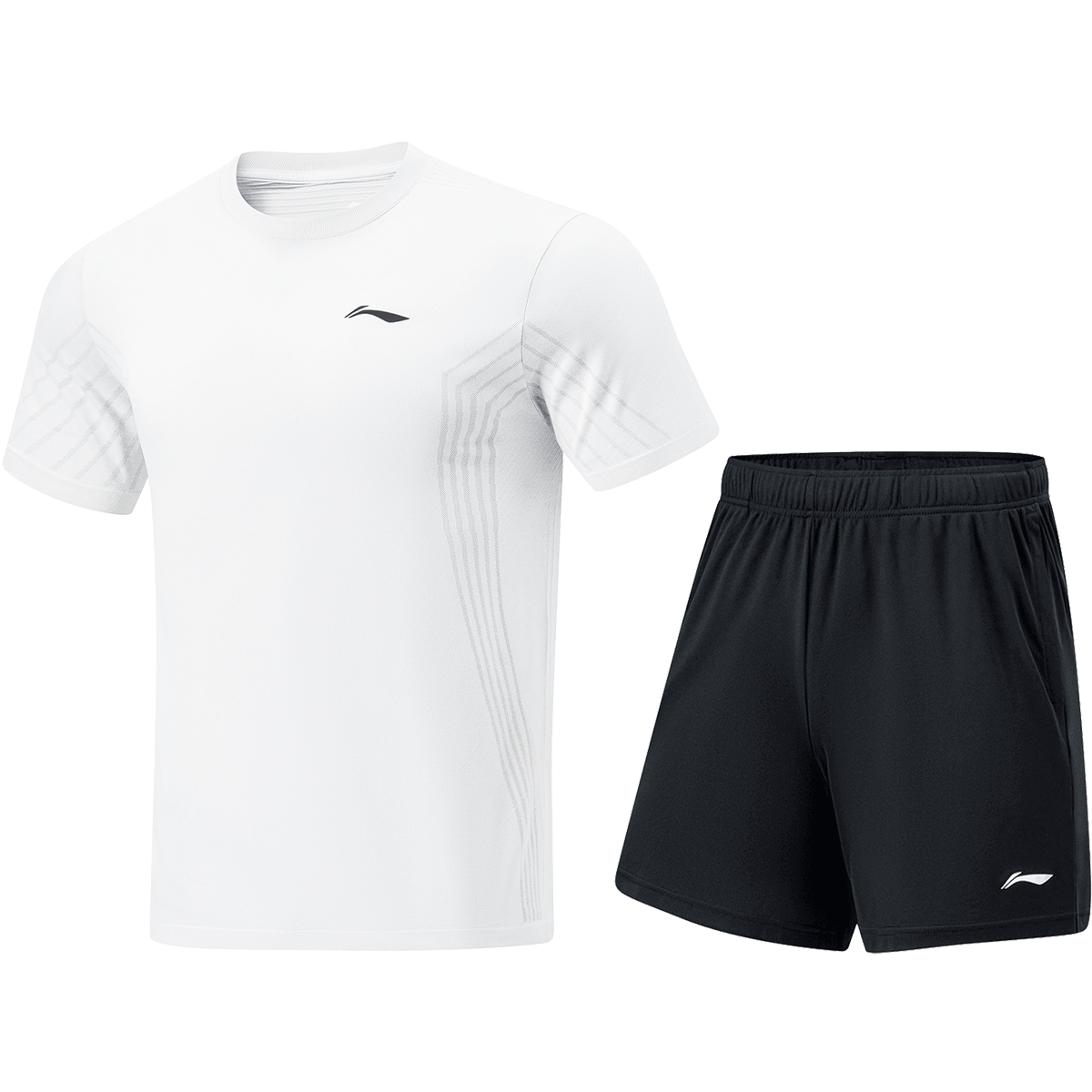 Li-Ning Table Tennis And Badminton Short-Sleeve Jersey, National Team Competition Sportswear, Quick-Dry Two-Piece Set for Men And Women, 3XL