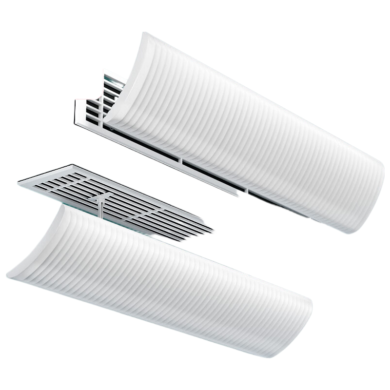 Yibaili Central Air Conditioner Wind Shield Cover Wind Deflector Full Shield Side Mount Top Mount Office 60cm Louver 5618X