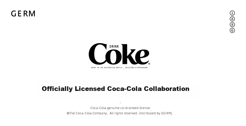 Germ Coca-Cola Collaboration Rhythm Insulated Bottle GE-CK23AW-B35-1 Starlight White 800ml (Piece) 4