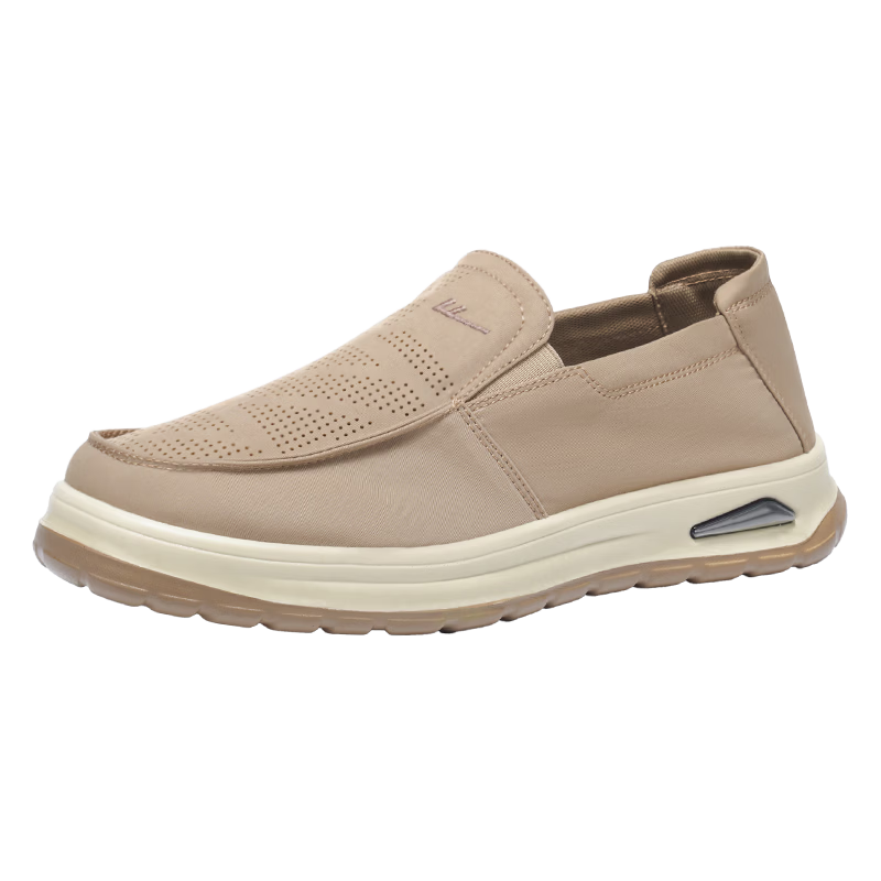 Warrior Official Slip-On Men's Shoes Summer 2026 New Breathable Mesh Dad Old Beijing Cloth Shoes Khaki Size 39