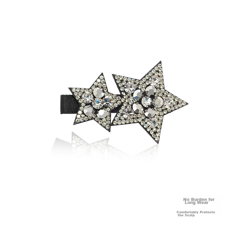 Aji Bean Star Hair Clip Side Bang Clip Korean Style Fashion Duckbill Hairpin Hair Accessory 4