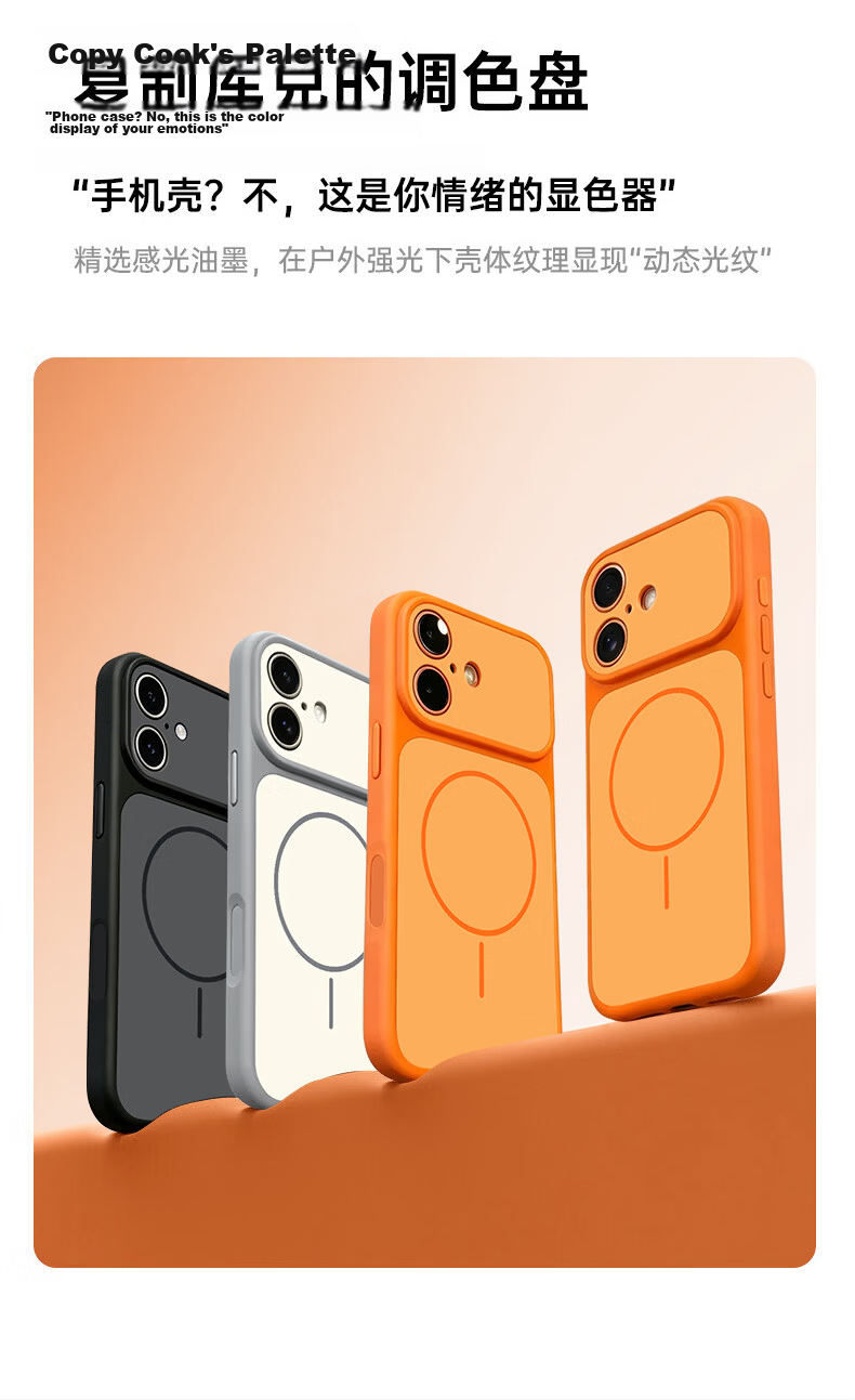 NEYAA iPhone 17 Case Magsafe Magnetic Lens Full Coverage Shockproof Minimalist Stylish Colorblock Matte Gray White 18