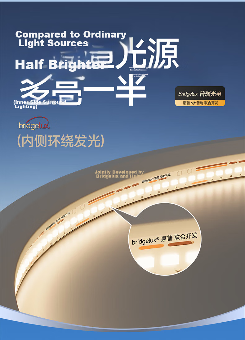 HP Pure Eye Protection Ultra-Thin Seamless Bedroom Ceiling Light Simple Children's Room Lamp Zhongshan Lighting Morning Light 6