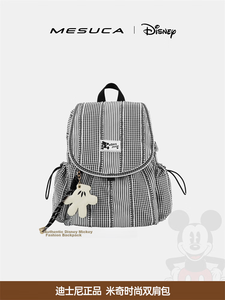 Disney Mickey Print Lightweight Canvas Backpack for Women Girls Birthday Gift 13